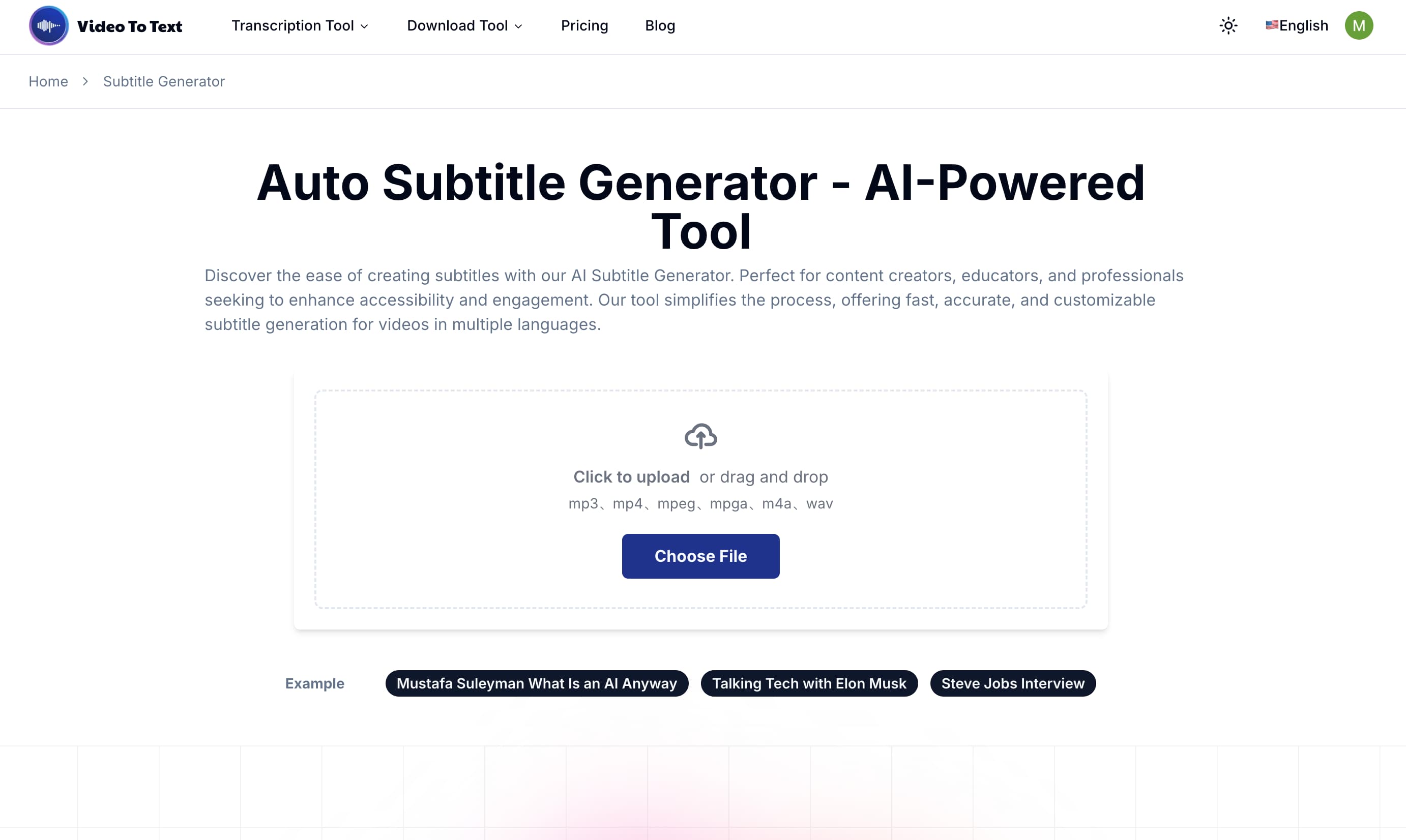 videototext subtitle generator