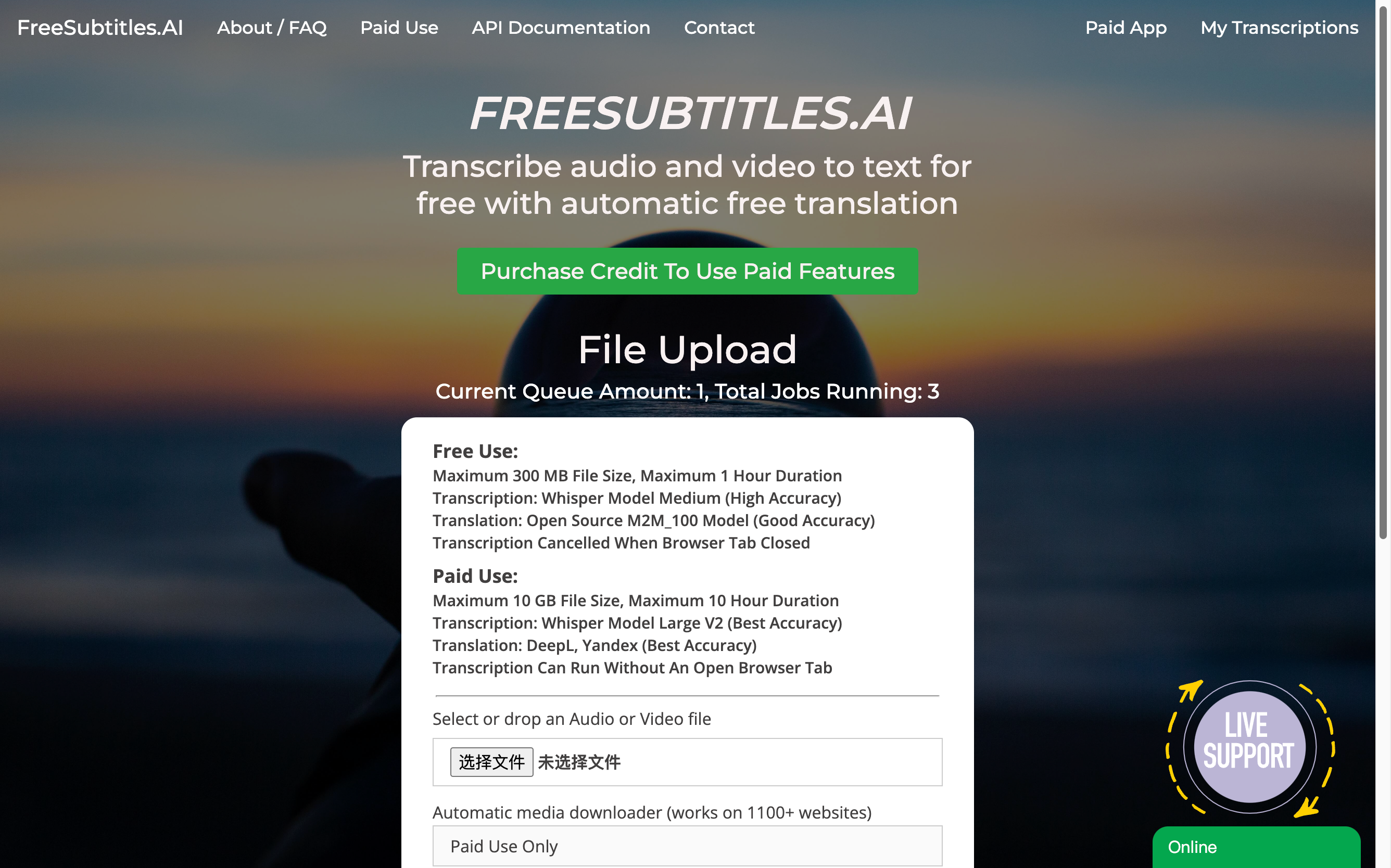 Freesubtitles Main Page